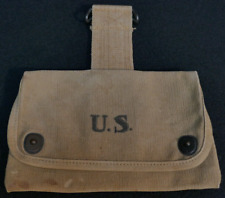 WWI US M1910 US Army USMC Squad Leaders Pouch 'NA Co 10 - 1918' Medical, Issued picture