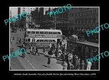Adelaide South Australia Menz Chocolate Bus c1950S Old Large Historic Photo picture