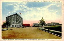 Postcard: GOVERNMENT PRINTING OFFICE CITY POST OFFICE CAPITOL PARK HOT picture