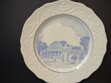 Vintage Steubenville Adam Antique Monticello Blue Transfer Plate [6974] picture
