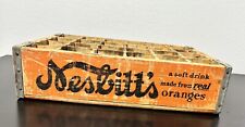 Vintage Drink Nesbitt's Soda Pop Bottle 24 Slot Wood Orange Crate Arkadelphia picture