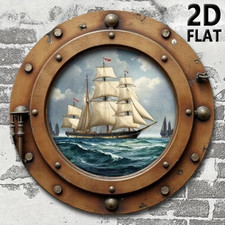 Vintage Nautical Sailboat Coastal Wall Art Decor for Home picture