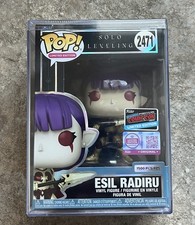 NYCC 2026 Funko Pop Solo Leveling ESIL RADIRU Unmasked LE1500 OFFICIAL STICKER picture
