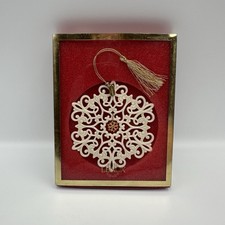 Vtg Lenox 1999 Annual Snow Fantasies Snowflake Christmas Ornament Porcelain picture
