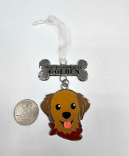 Fringe Studio Friendship Is GOLDEN Golden Retriever Enamel Christmas Ornament picture
