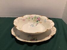 Vintage Warwick China 1933?-Lot of 2 Oval Serving Platter And Bowl picture