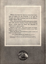 c1910 VICTOR RECORDS VICTROLA TALKING MACHINE VINTAGE ADVERTISEMENT Z973 picture