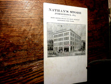 RARE-- NATHANS-STORE-JOHNSTOWN.PA- POSTCARD-1907 picture
