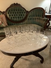 12 Noritake Paris Crystal Wine Glasses And 12 Noritake Paris Water Goblets Set picture