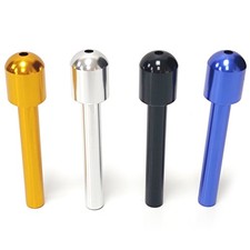 4Pcs Metal Tube Straw Travel Pipe Dispenser Bullet Tobacco Men Gift Mixed Color picture