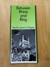 Vintage Between Rhine And Ring Cologne Travel Guide Brochure Germany Map picture