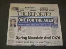 1999 DECEMBER 31 THE REPORTER (MONTGOMERY, PA) NEWSPAPER- END OF CENTURY-NP 3280 picture