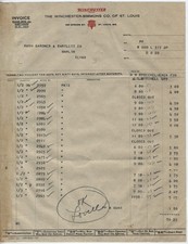 1928 BILLHEAD WINCHESTER SIMMONS HARDWARE CO. KEEN KUTTER ST. LOUIS MISSOURI picture