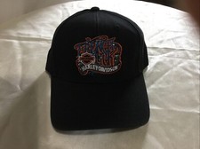French Lick Harley Davidson Ball Cap Hook Loop Closure Black New Tags picture