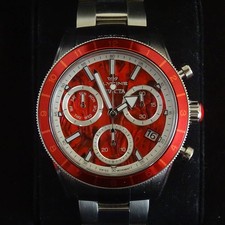 Glycine x Invicta 5 Element Fire 41mm Chronograph Stainless Steel Watch picture
