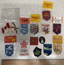 CANADA vintage Travel Souvenir patch lot ( 13) Some VOYAGER NOS Olympics unused picture