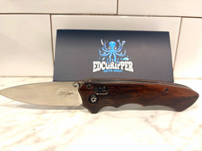EDCGRIPPER *PRICE DROP* Blacktide-14C28N Drop Point-Black Dalbergia Wood picture