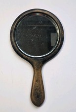 Antique Victorian Edwardian Dressing Table Bevelled Glass Hand Mirror Dresser picture