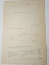 1909 RR document UNITED TRACTION STREET RAILWAY streetcar trolley Dubois PA  picture