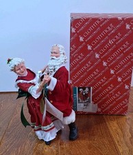 Dept 56 Clothtique Possible Dreams Santa & Mrs. Claus Dancing RARE picture