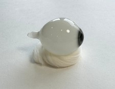 Antique German hand-blown human prosthetic glass eye.  Full eyeball.  Blue. picture