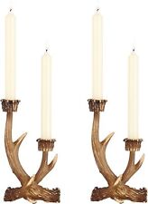 Deer Antler Candle Holders Rustic Candlestick Holders Farmhouse Decor Style picture