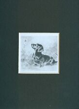 Dachshund - CUSTOM MATTED - Dog Art Print Gift - M. Dennis CLEARANCE picture