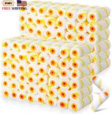300 Pcs 4 Inch Mini Paint Roller Cover 1/2