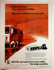 Johnson Messenger 323 CB Radio Vintage 1973 RV Motorhome 2-Way Print Ad picture