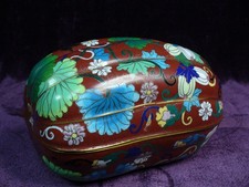 Gorgeous Chinese cloisonne melon box excellent picture