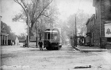 Washington Avenue Trolley Car Newtown Pennsylvania PA - Reprint picture