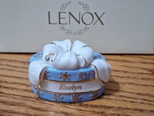 Lenox Holiday Traditions Shelby Personalized Gift Box Figurine Christmas Decor picture