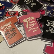 Lot “38” Big Fat Attitude Stuff Key Chain New Old Stock Keychain Humor Gag Gift picture