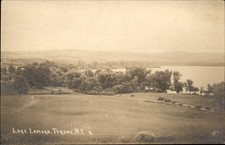 Tyrone New York NY Lake Lamoka c1900s-10s Real Photo Vintage Postcard picture