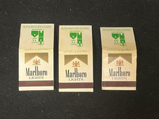 (3) VINTAGE HOTEL CAMPANILE MARLBORO LIGHT WOOD MATCHES LOT UNSTRUCK picture