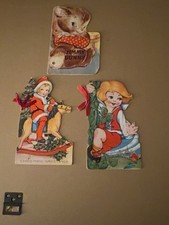Antique & Vintage Die-Cut Miniature Children’s Books – Lot of 3 – 1920s–1940s picture