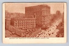 San Francisco CA-California, Modern Market Street, Antique Vintage Postcard picture