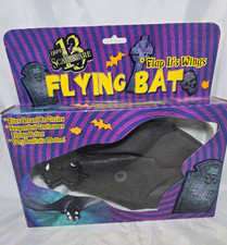 Vintage Dept 13 Gemmy Hanging Flying Bat Halloween Animated Prop Decor Decor picture