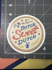 Vintage Rare Dutch Bros Cross-stitch “Dutch Sweet Dutch” Sticker picture