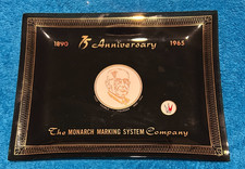 Rare 1965 Monarch Marking System Company 75th Anniversary Valet Display Dish picture
