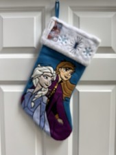 Frozen 2 Anna Elsa Snowflakes Disney Princess Christmas Stocking NEW picture
