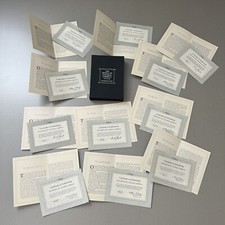 Lot Of Franklin Mint Certificates Of Authenticity People of Colonial America picture