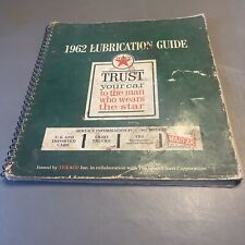 Vintage Texaco Lubrication Guide. 1962 Guide, Marfak,The Chek-Chart Corporation  picture