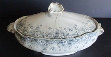 1893 Cunard Line RMS Lucania Steamship T.R. Boote Lidded Tureen - Old Repair picture