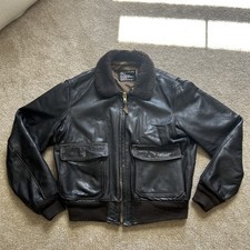 Vintage 1964 Schott Bros USN G-1 Flight Jacket - Original Military Issue Size 44 picture