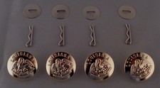 LOUISIANA STATE SEAL Mirra Brite (light gold) Uniform Buttons LARGE picture