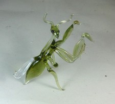 Hand blown glass animal Praying Mantis murano style figurine ornament 4.2x4.2