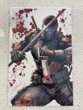GI Joe #21 Facsimile Battle Damaged Snake Eyes Tyler Kirkham Virgin LE 750 NM picture