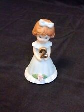 Enesco Growing Up Birthday Girls Figurine 1983 AGE 2 picture