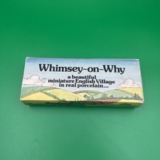 VINTAGE - Whimsey On Why Porcelain English Village Complete Set 1 - Original Box picture